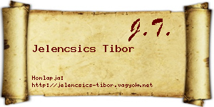 Jelencsics Tibor névjegykártya
